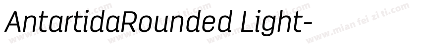 AntartidaRounded Light字体转换
